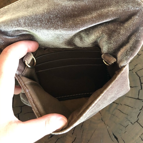 Velvet and Gold Clutch - Picture 3 of 4